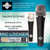 ECM-80 Dynamic Vocal Microphone with Mic Locker Plug-In