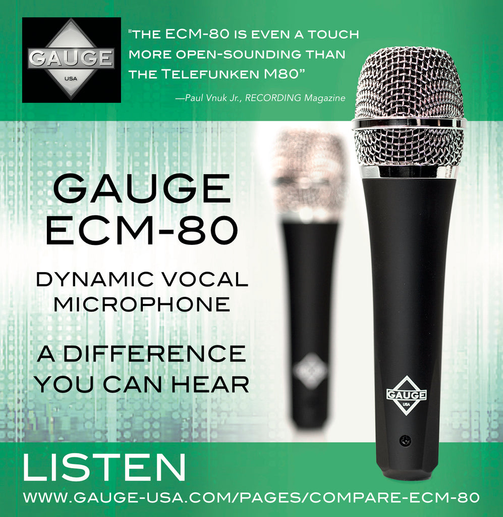 ECM-80 Dynamic Vocal Microphone with Mic Locker Plug-In